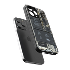 core view back phone cover | glass case for iphone 15 pro