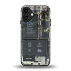 core view back phone cover | glass case for iphone 16 plus