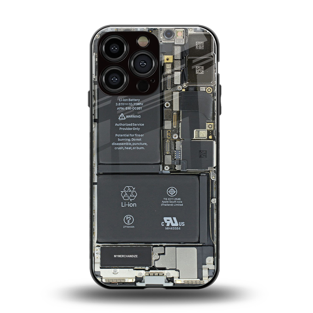 core view back phone cover | glass case for iphone 16 pro max