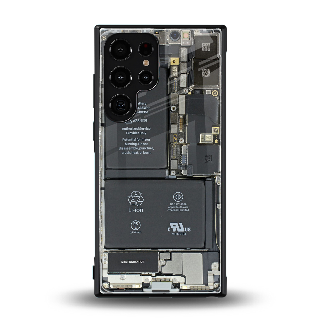 core view back phone cover | glass case for samsung galaxy s23 ultra