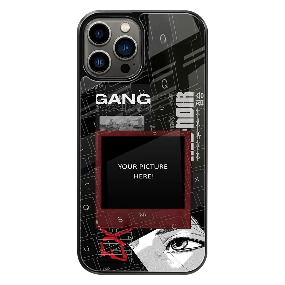 Polaroid Personalised Glass Phone Case