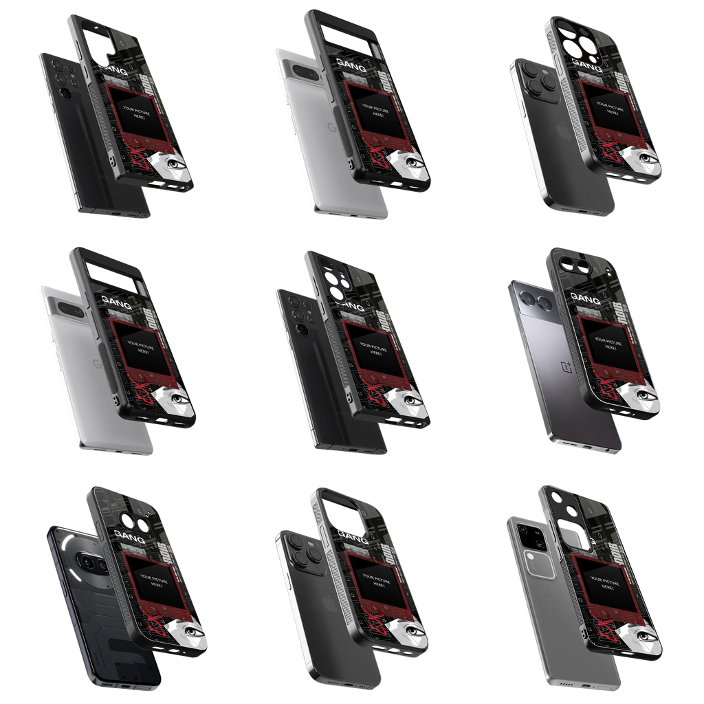 Polaroid Personalised Glass Phone Case