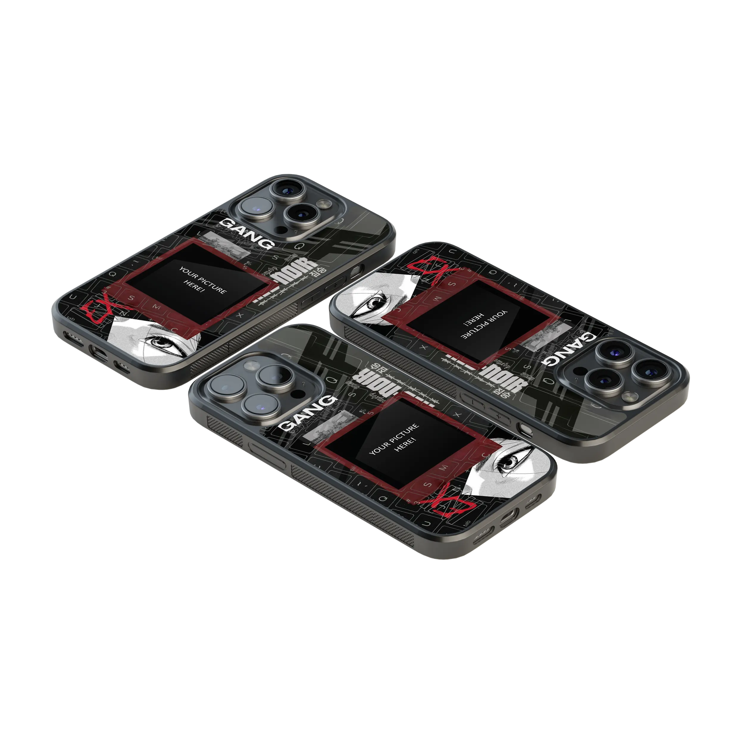 Polaroid Personalised Glass Phone Case