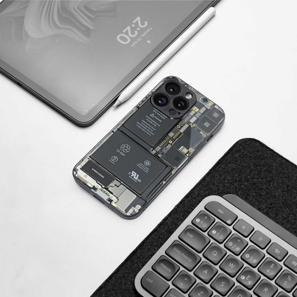 core view back phone cover | glass case for iphone 14 plus