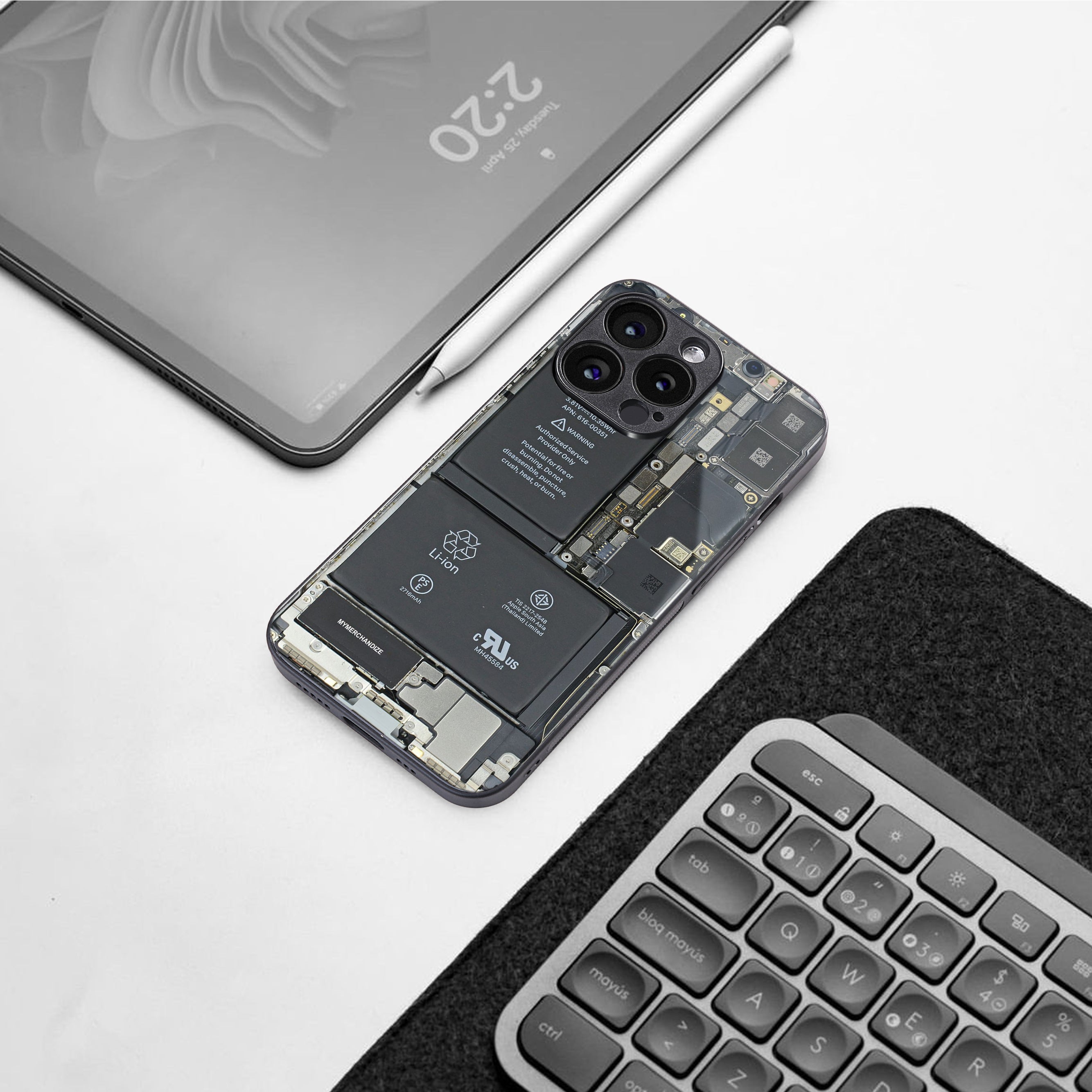 core view back phone cover | glass case for iphone 16 pro max