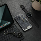 core view back phone cover | glass case for iphone 15 pro