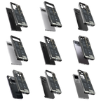 Durable Glass Back Mobile Case for iPhone, Samsung, OnePlus, Google Pixel, Redmi, Vivo, Oppo