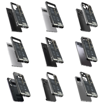 Durable Glass Back Mobile Case for iPhone, Samsung, OnePlus, Google Pixel, Redmi, Vivo, Oppo