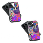 Trendy Glass Back Mobile Case for iPhone, Samsung, Redmi, OnePlus, Google Pixel, Motorola