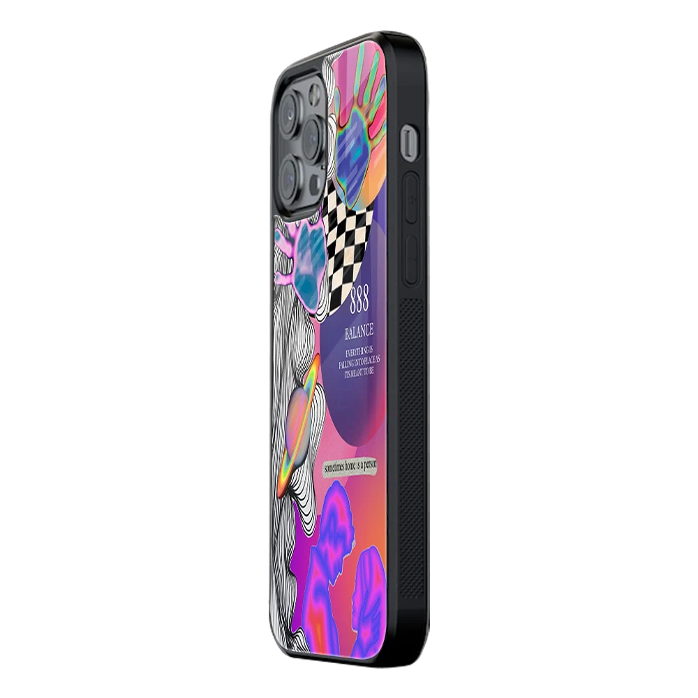 Slim Glass Back Phone Case for Multiple Brands iPhone, Samsung, Redmi, OnePlus, Oppo, Vivo