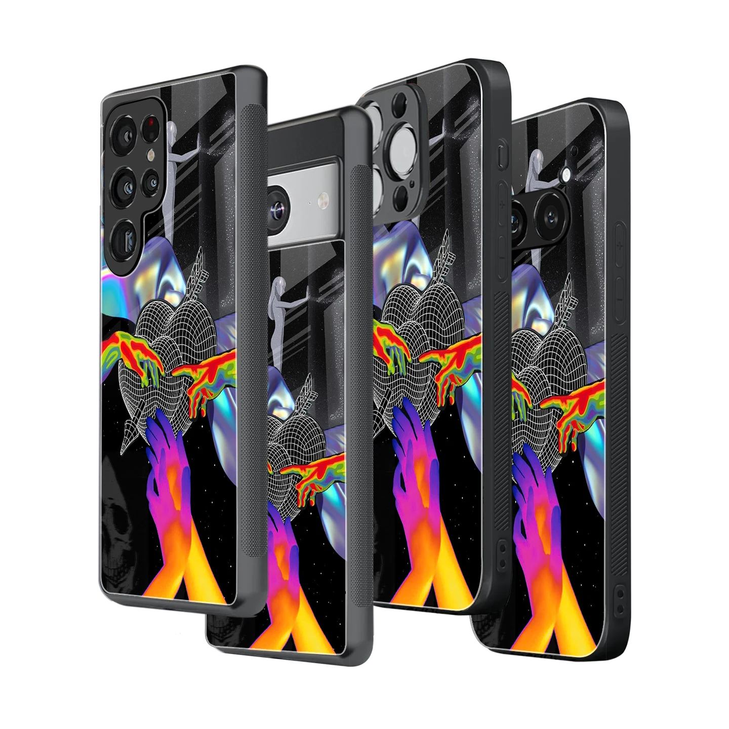 Stylish Glass Back Case for All Smartphones iPhone, Samsung, OnePlus, Pixel, Redmi, Oppo, Vivo, Motorola