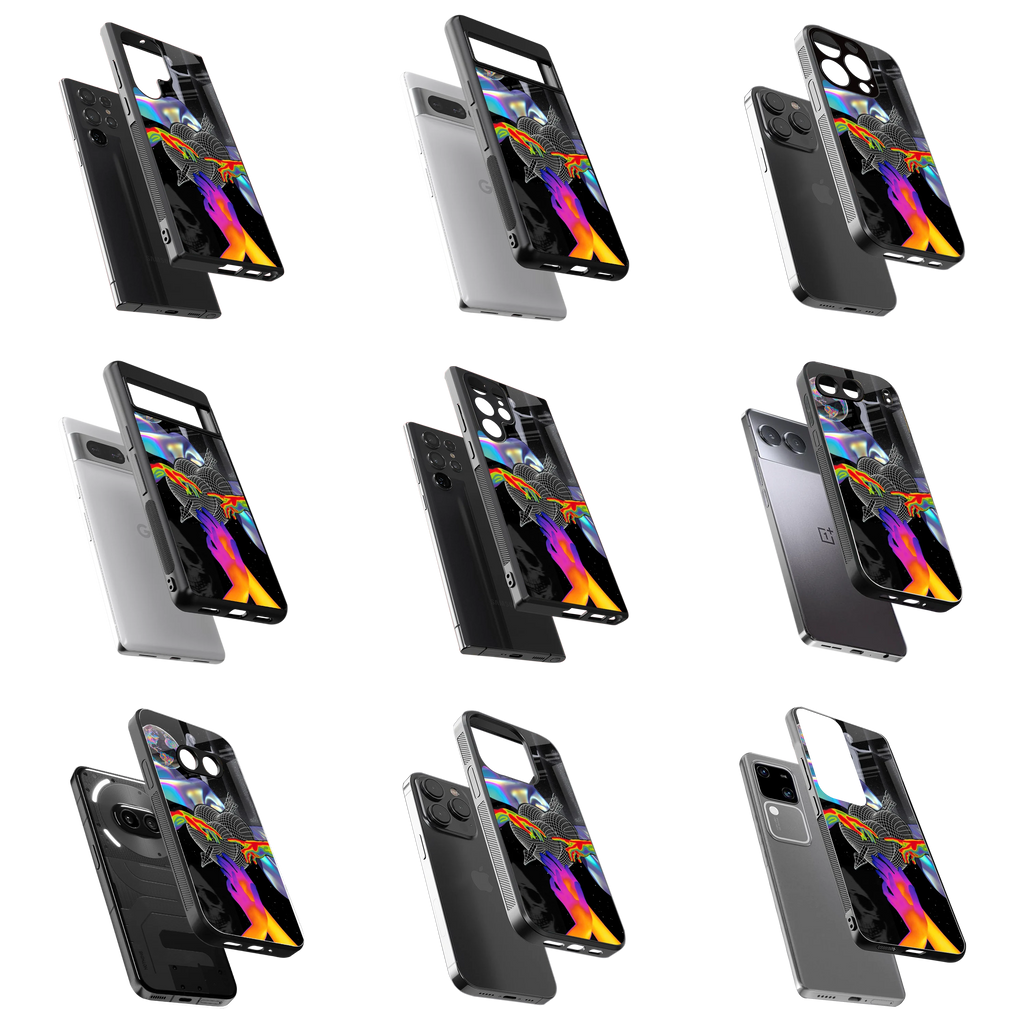 Durable Glass Back Mobile Case for iPhone, Samsung, OnePlus, Google Pixel, Redmi, Vivo, Oppo