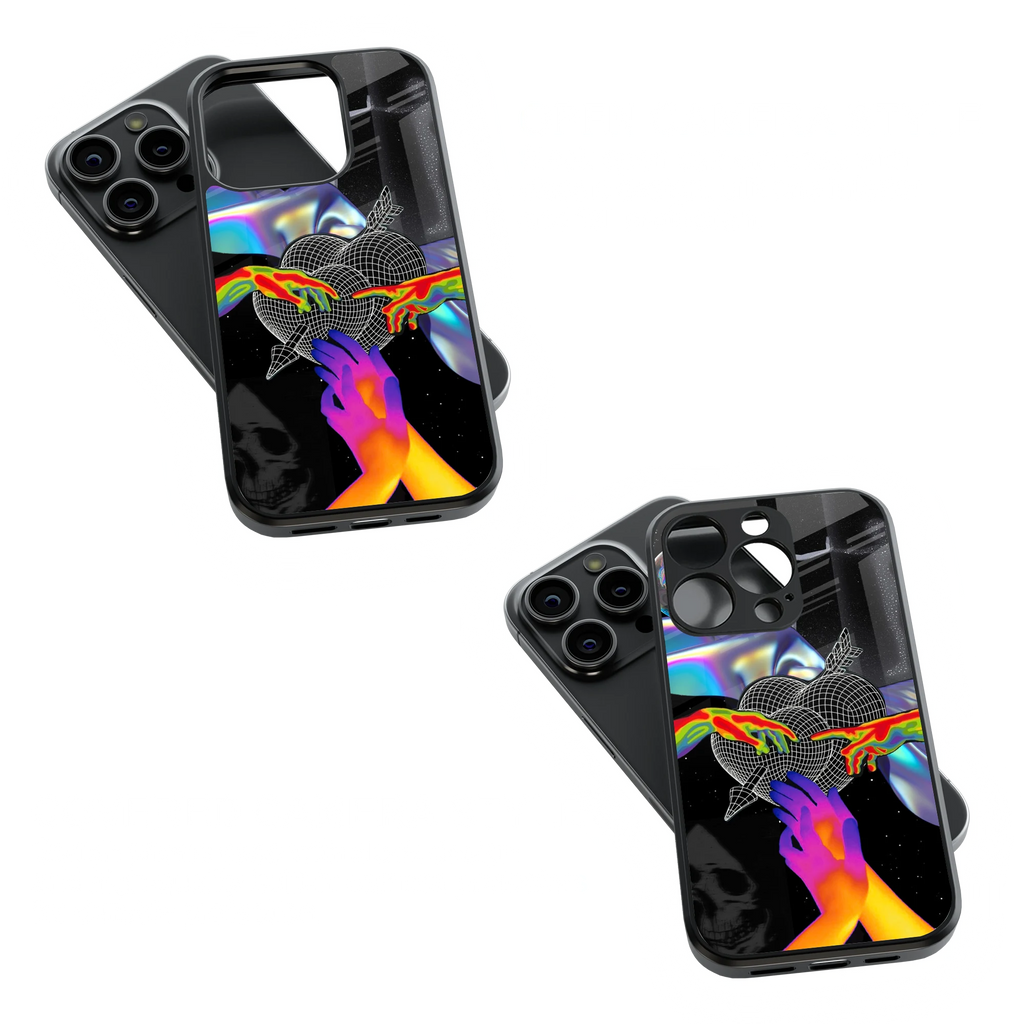 Trendy Glass Back Mobile Case for iPhone, Samsung, Redmi, OnePlus, Google Pixel, Motorola