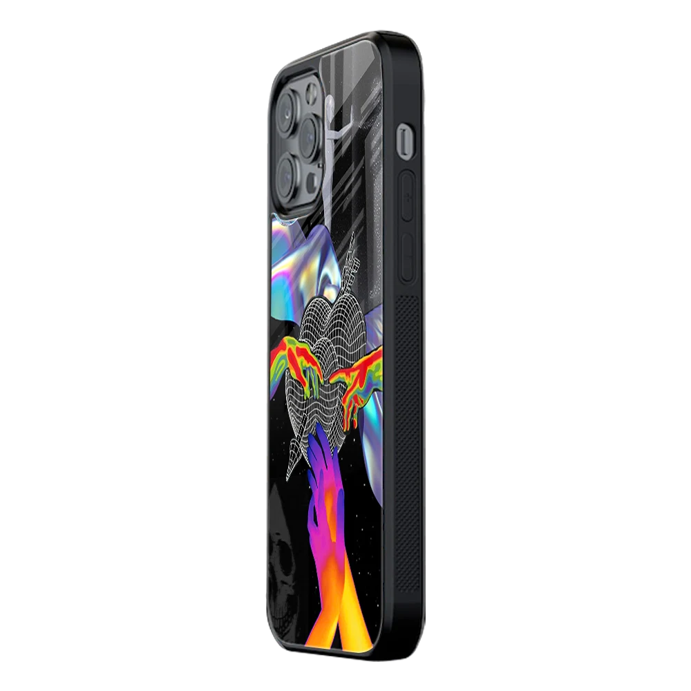 Slim Glass Back Phone Case for Multiple Brands iPhone, Samsung, Redmi, OnePlus, Oppo, Vivo