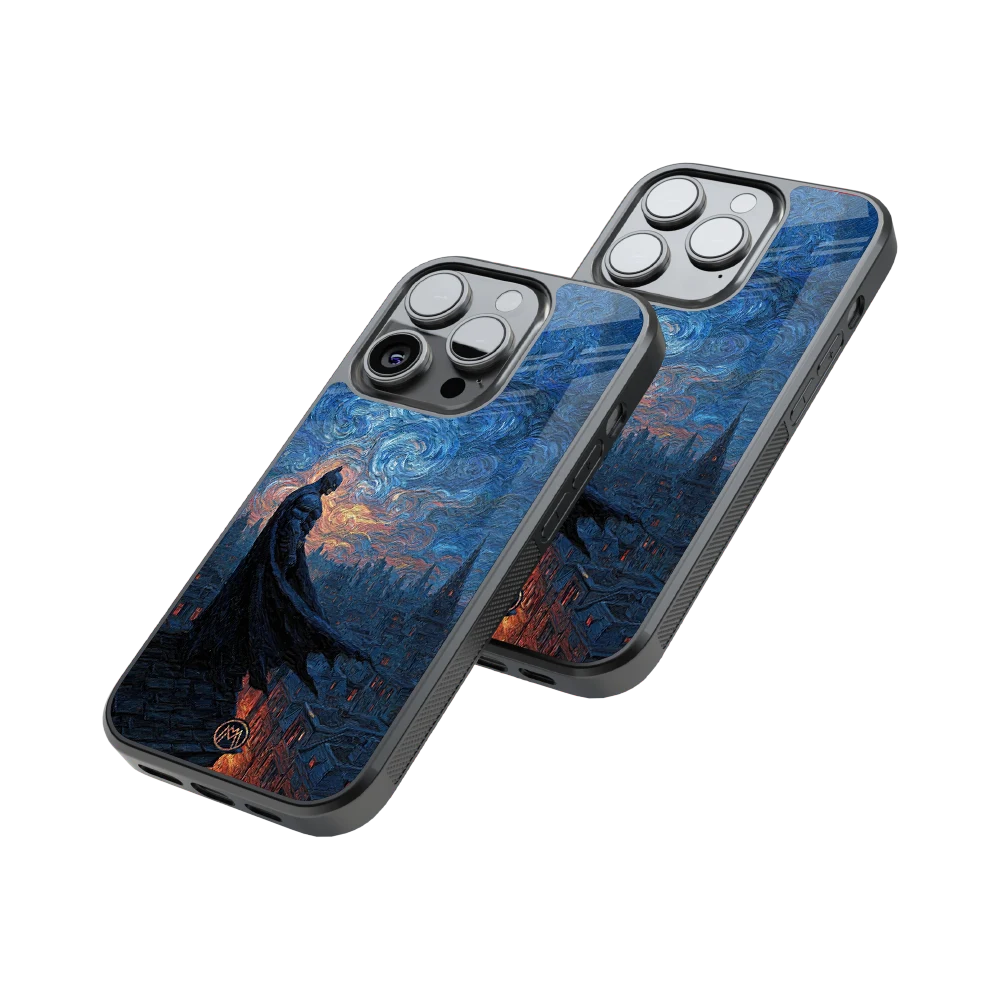 Protective Glass Back Phone Case Compatible with iPhone, Samsung, OnePlus, Pixel & More