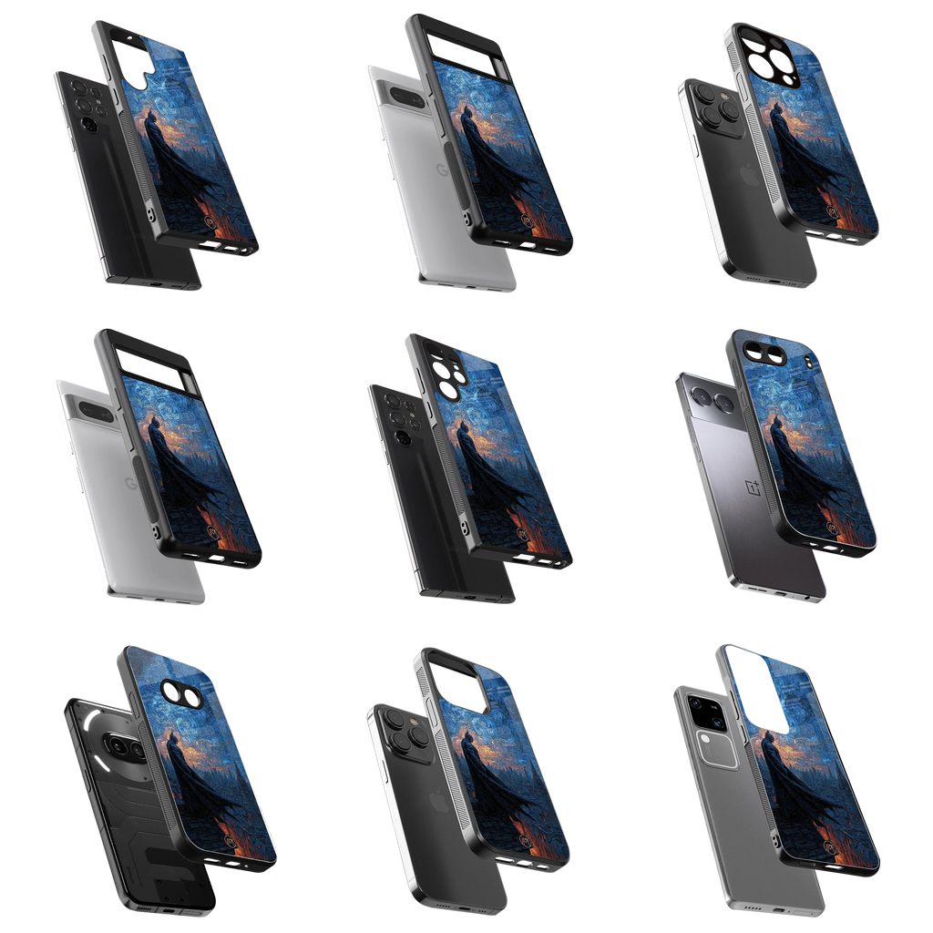 Durable Glass Back Mobile Case for iPhone, Samsung, OnePlus, Google Pixel, Redmi, Vivo, Oppo