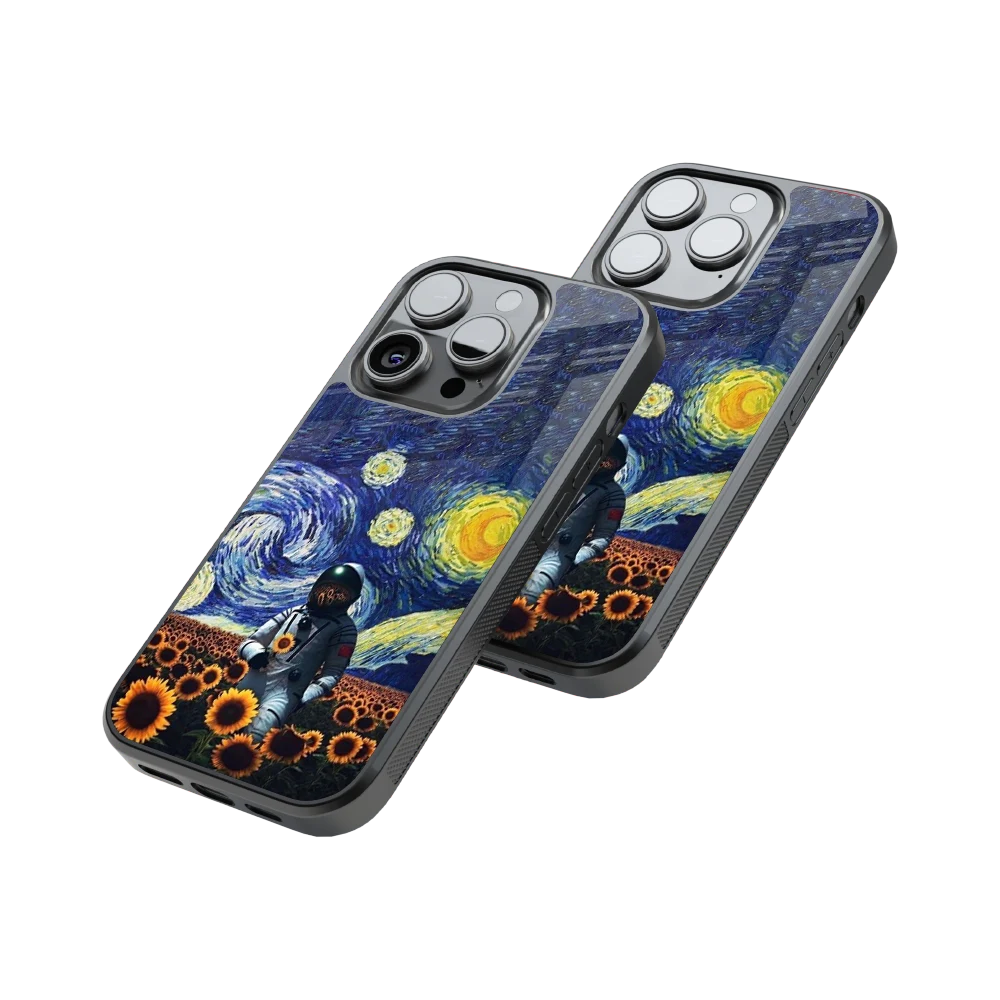 Protective Glass Back Phone Case Compatible with iPhone, Samsung, OnePlus, Pixel & More