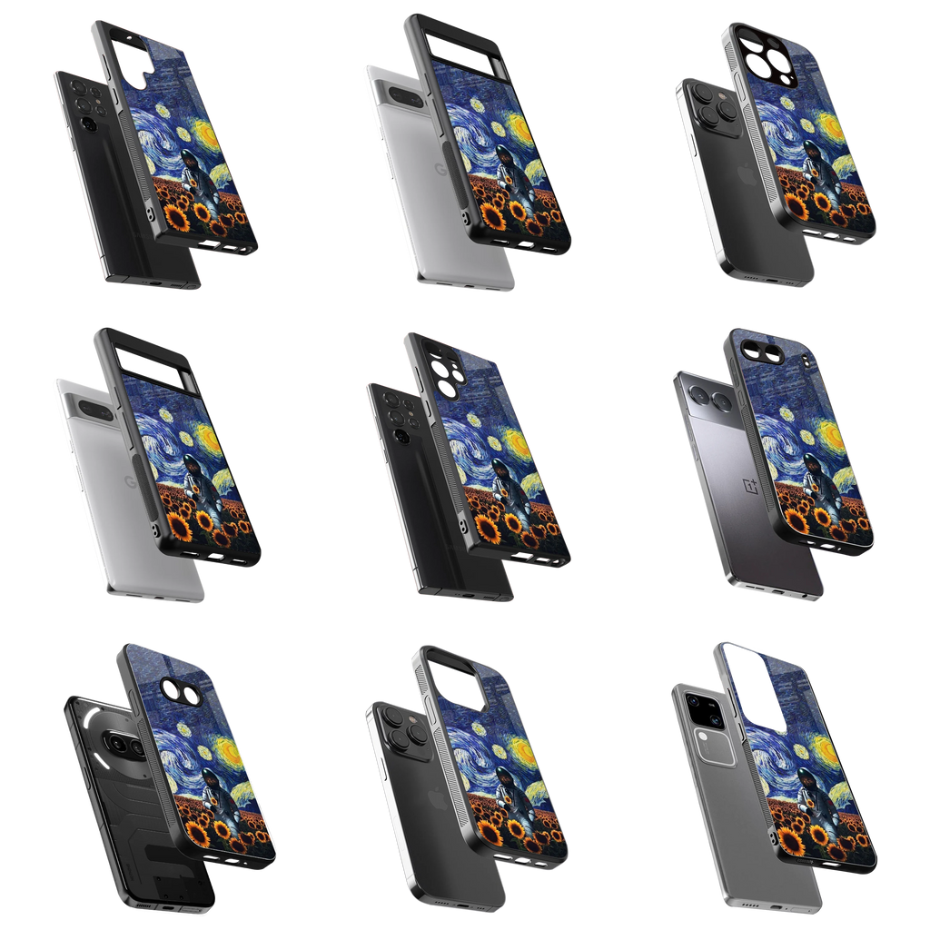 Durable Glass Back Mobile Case for iPhone, Samsung, OnePlus, Google Pixel, Redmi, Vivo, Oppo