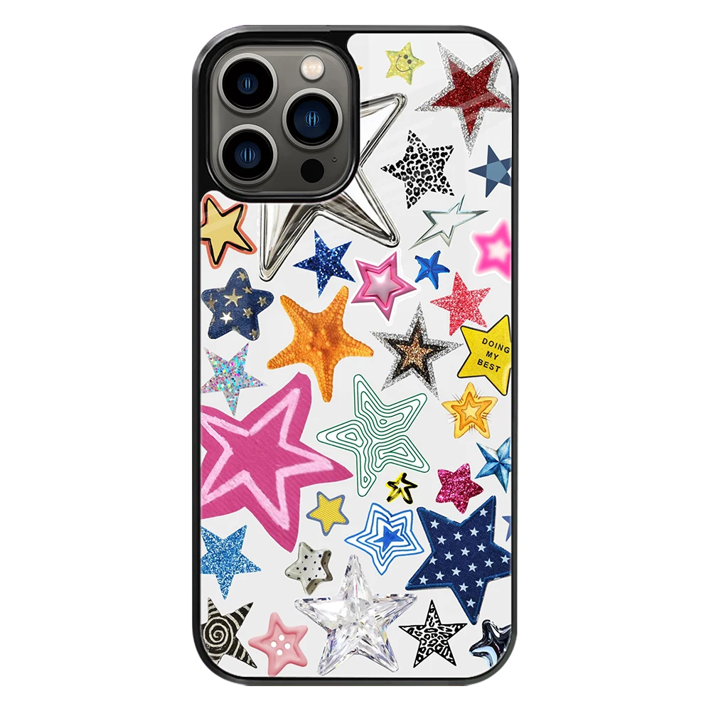 Premium Glass Back Mobile Phone Cover for iPhone, Samsung, OnePlus, Google Pixel, Redmi, Oppo, Vivo & Realme