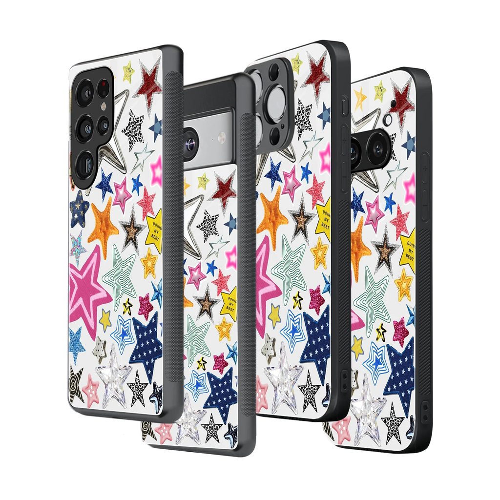 Stylish Glass Back Case for All Smartphones iPhone, Samsung, OnePlus, Pixel, Redmi, Oppo, Vivo, Motorola