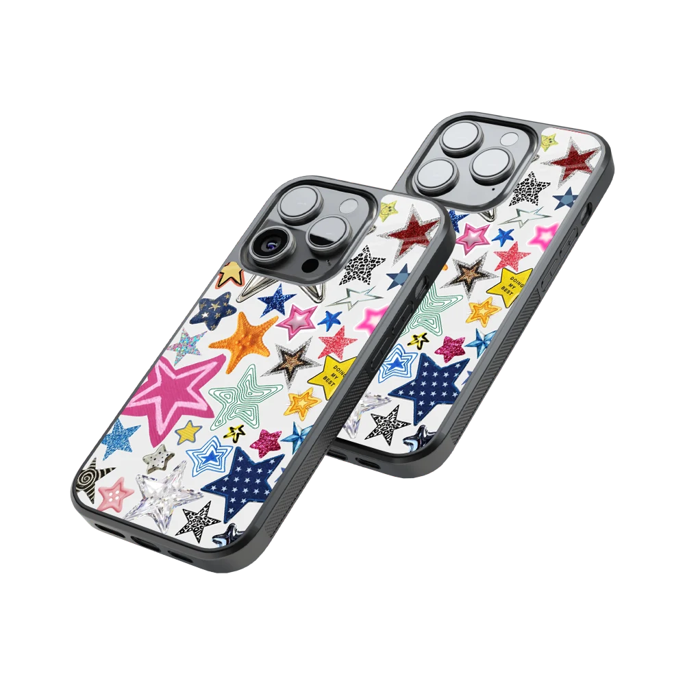 Protective Glass Back Phone Case Compatible with iPhone, Samsung, OnePlus, Pixel & More