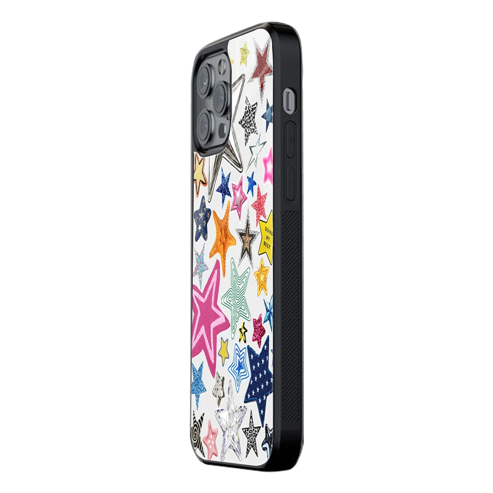 Slim Glass Back Phone Case for Multiple Brands iPhone, Samsung, Redmi, OnePlus, Oppo, Vivo