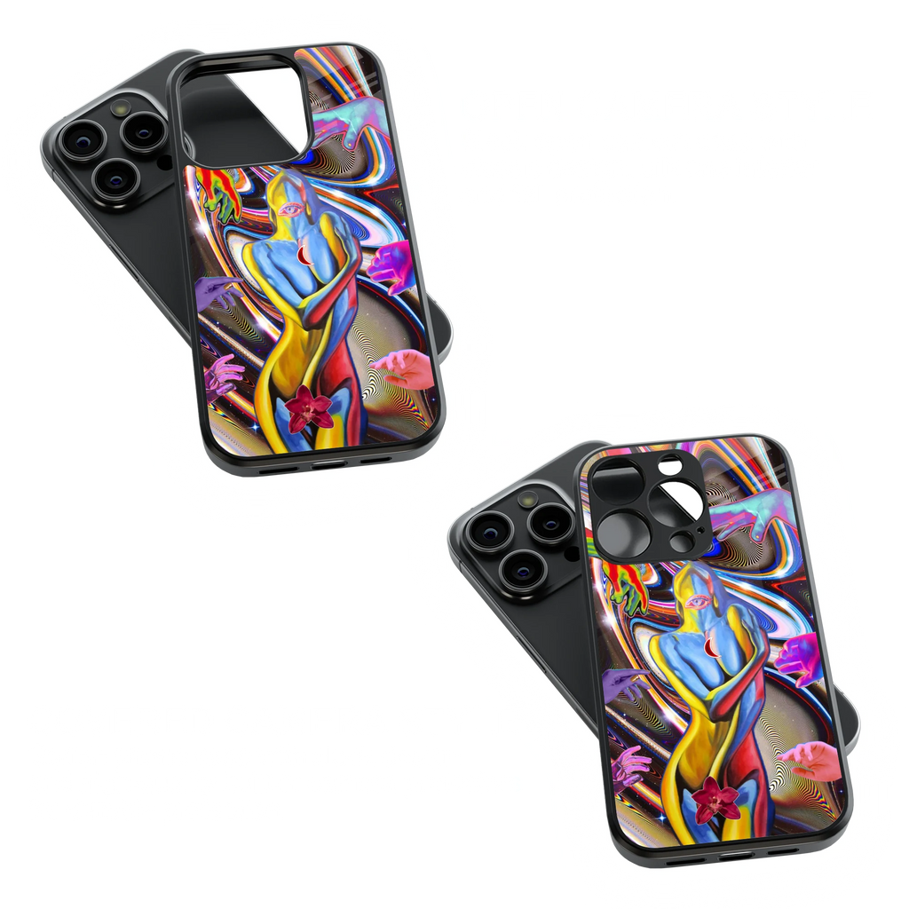 Trendy Glass Back Mobile Case for iPhone, Samsung, Redmi, OnePlus, Google Pixel, Motorola