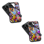 Trendy Glass Back Mobile Case for iPhone, Samsung, Redmi, OnePlus, Google Pixel, Motorola