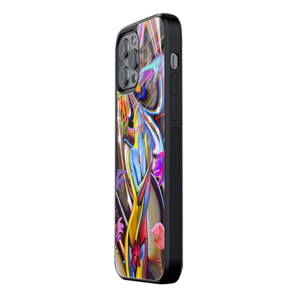Slim Glass Back Phone Case for Multiple Brands iPhone, Samsung, Redmi, OnePlus, Oppo, Vivo
