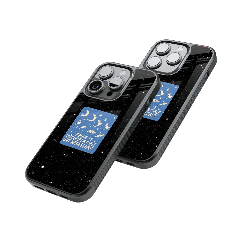 Protective Glass Back Phone Case Compatible with iPhone, Samsung, OnePlus, Pixel & More