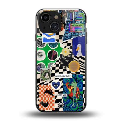 courage back phone cover | glass case for iphone 13 mini