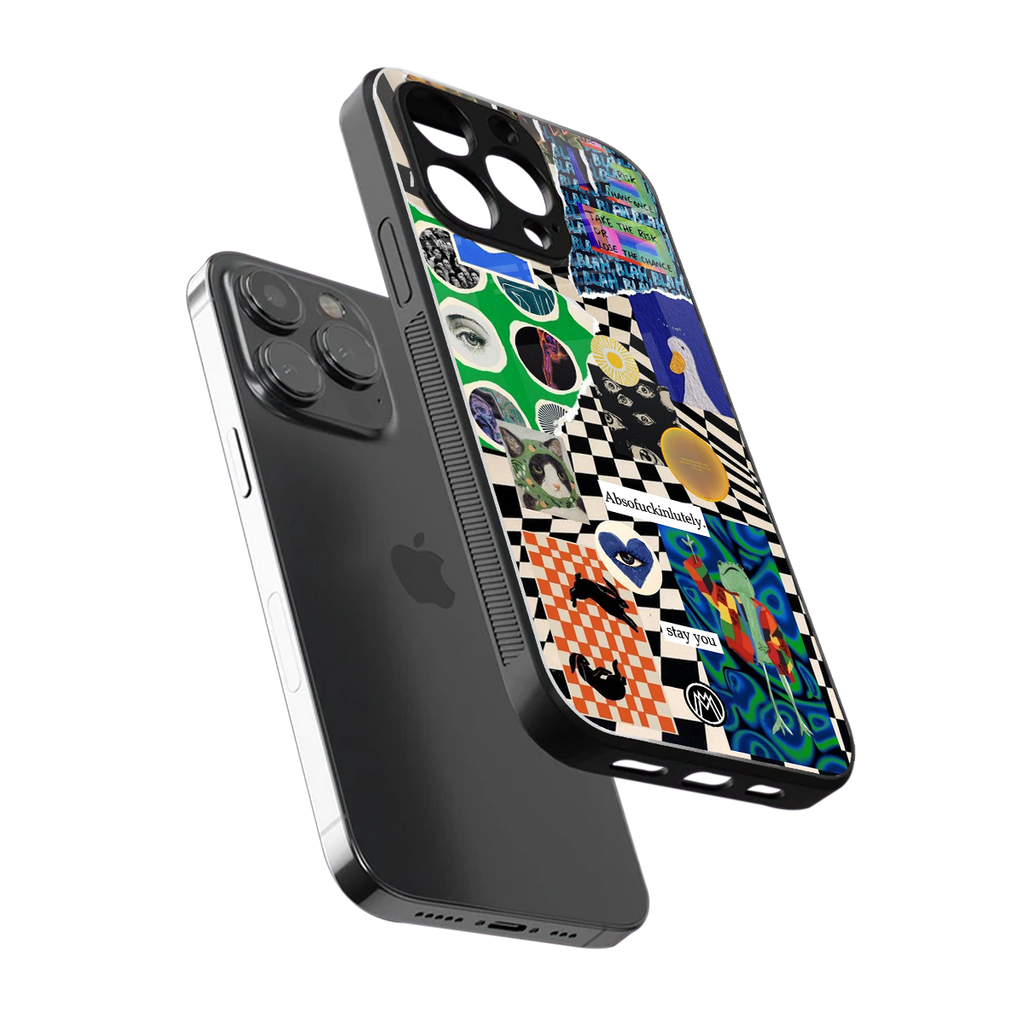 courage back phone cover | glass case for iphone 13 pro