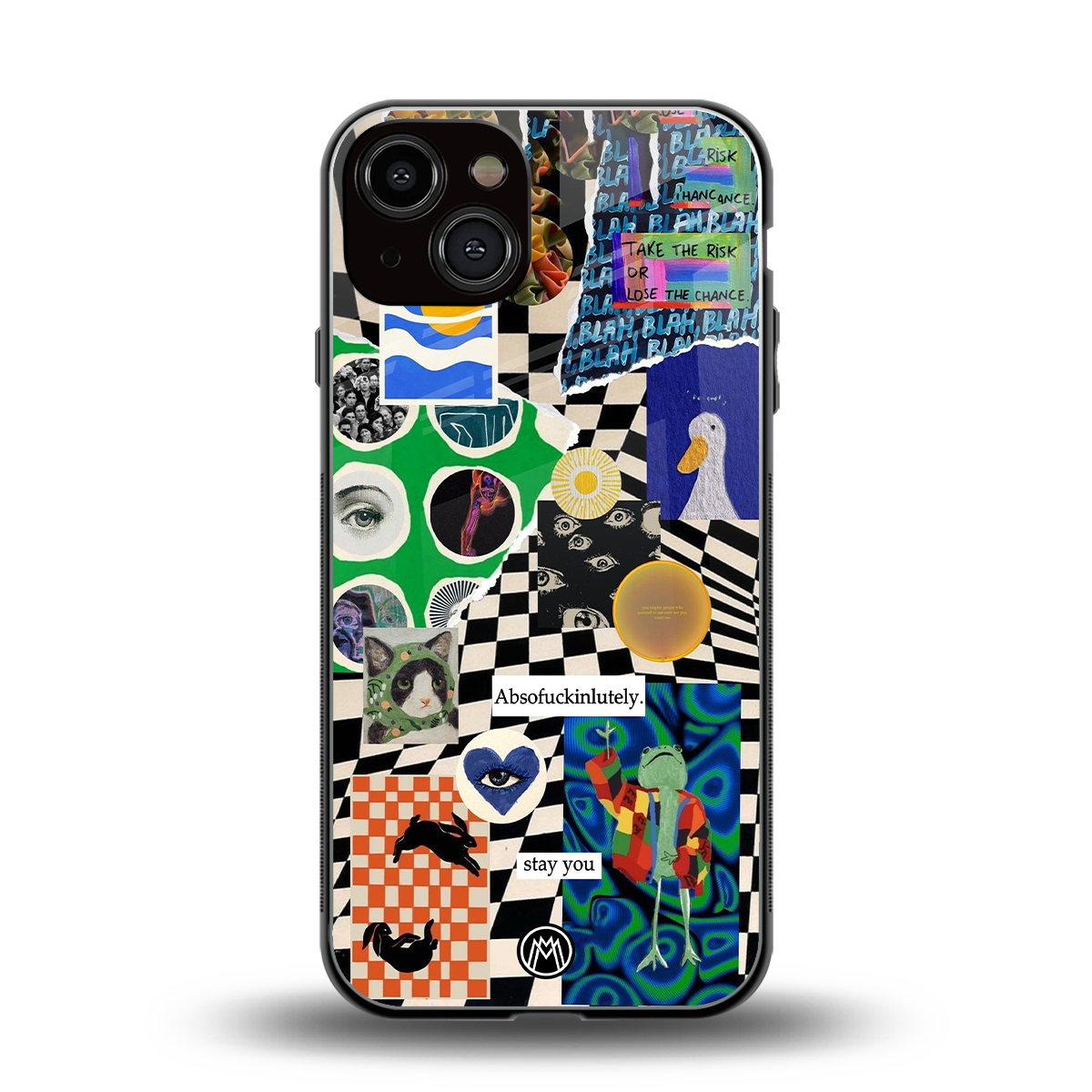 courage back phone cover | glass case for iphone 13