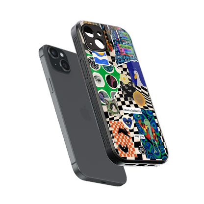 courage back phone cover | glass case for iphone 15 plus