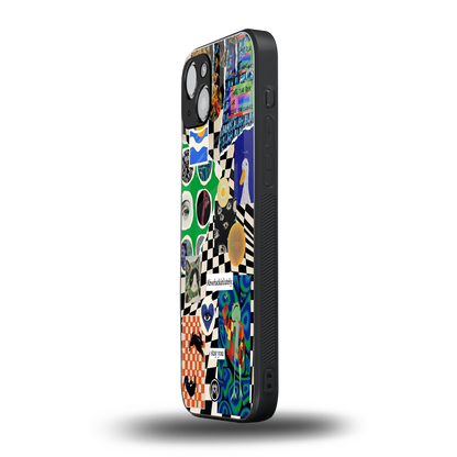 courage back phone cover | glass case for iphone 15 plus