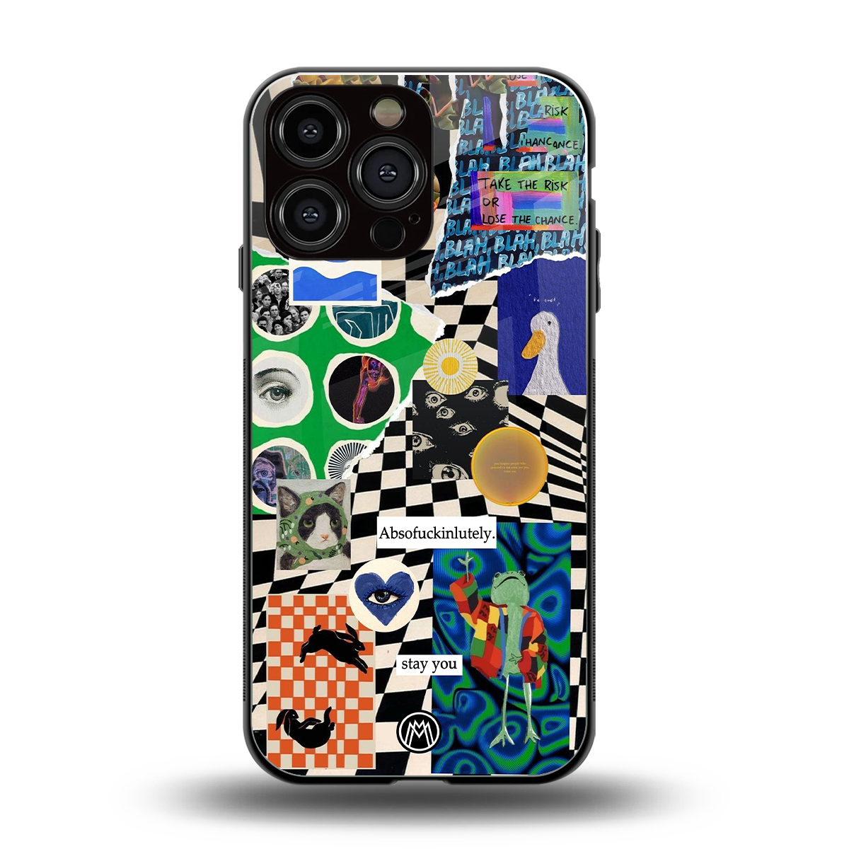 courage back phone cover | glass case for iphone 15 pro max