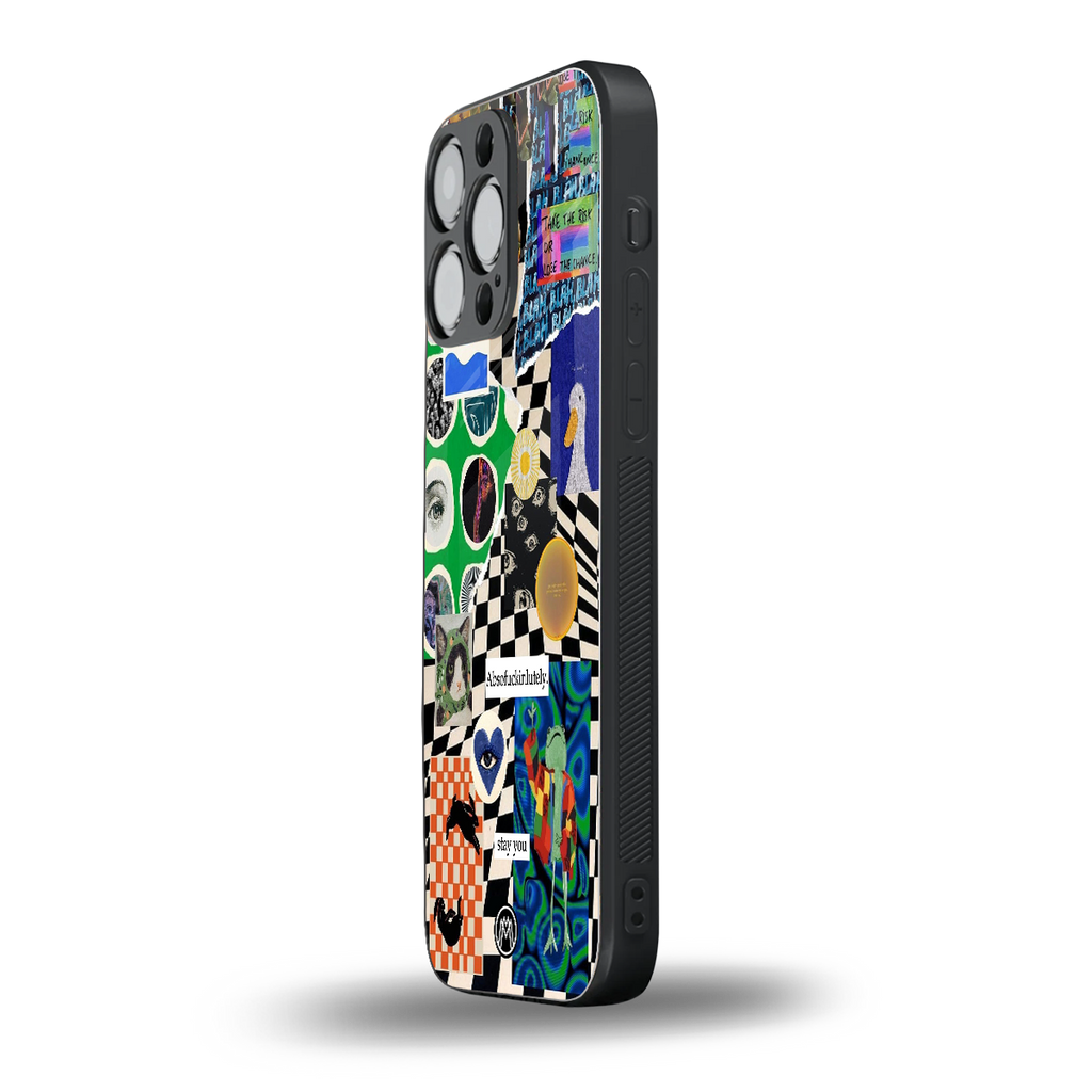 courage back phone cover | glass case for iphone 14 pro max