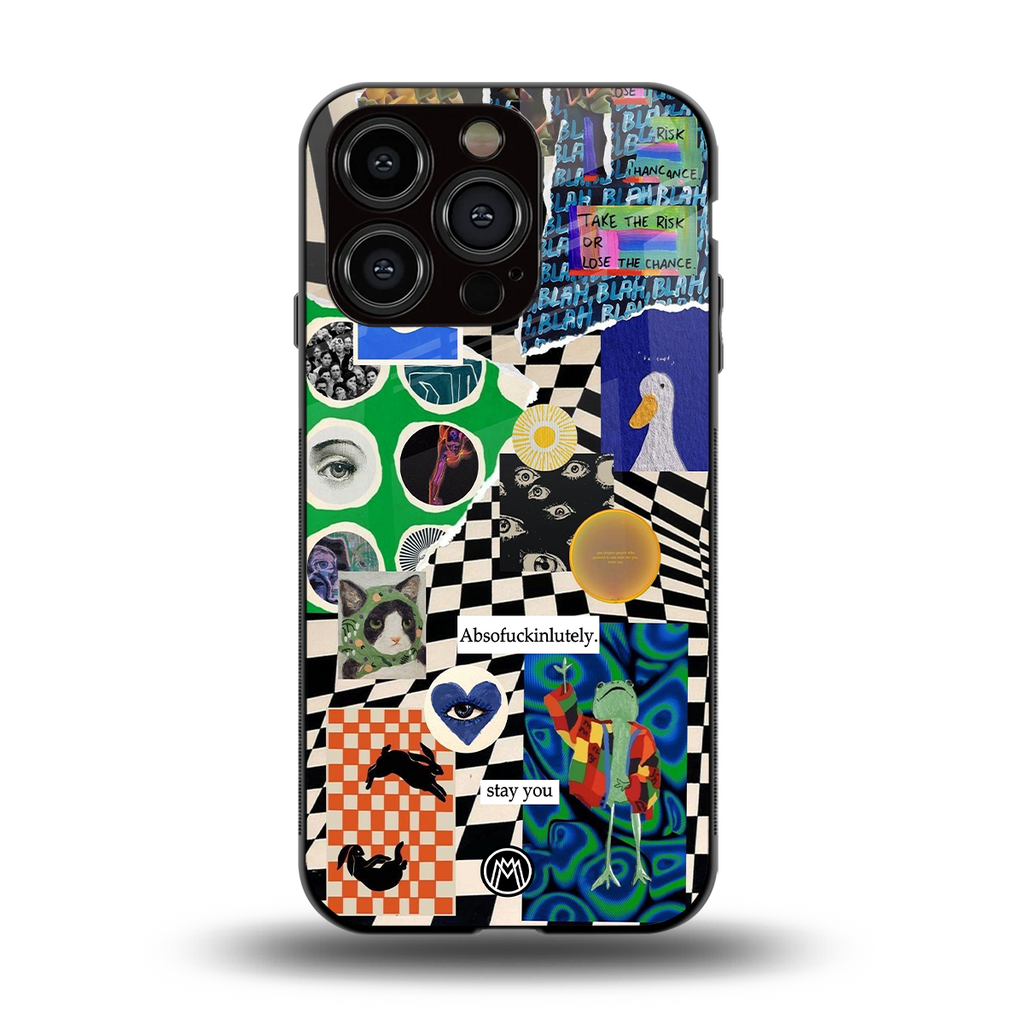 courage back phone cover | glass case for iphone 15 pro