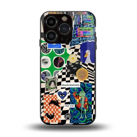 courage back phone cover | glass case for iphone 15 pro