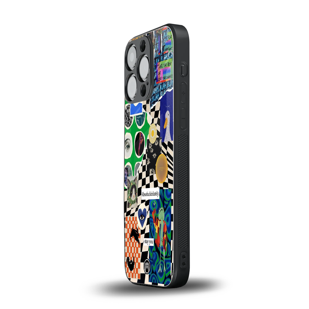 courage back phone cover | glass case for iphone 14 pro