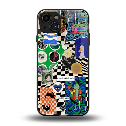 courage back phone cover | glass case for iphone 15