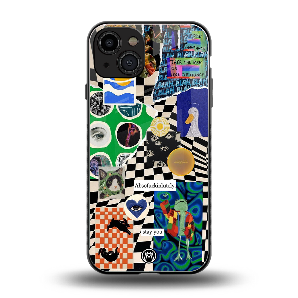 courage back phone cover | glass case for iphone 14