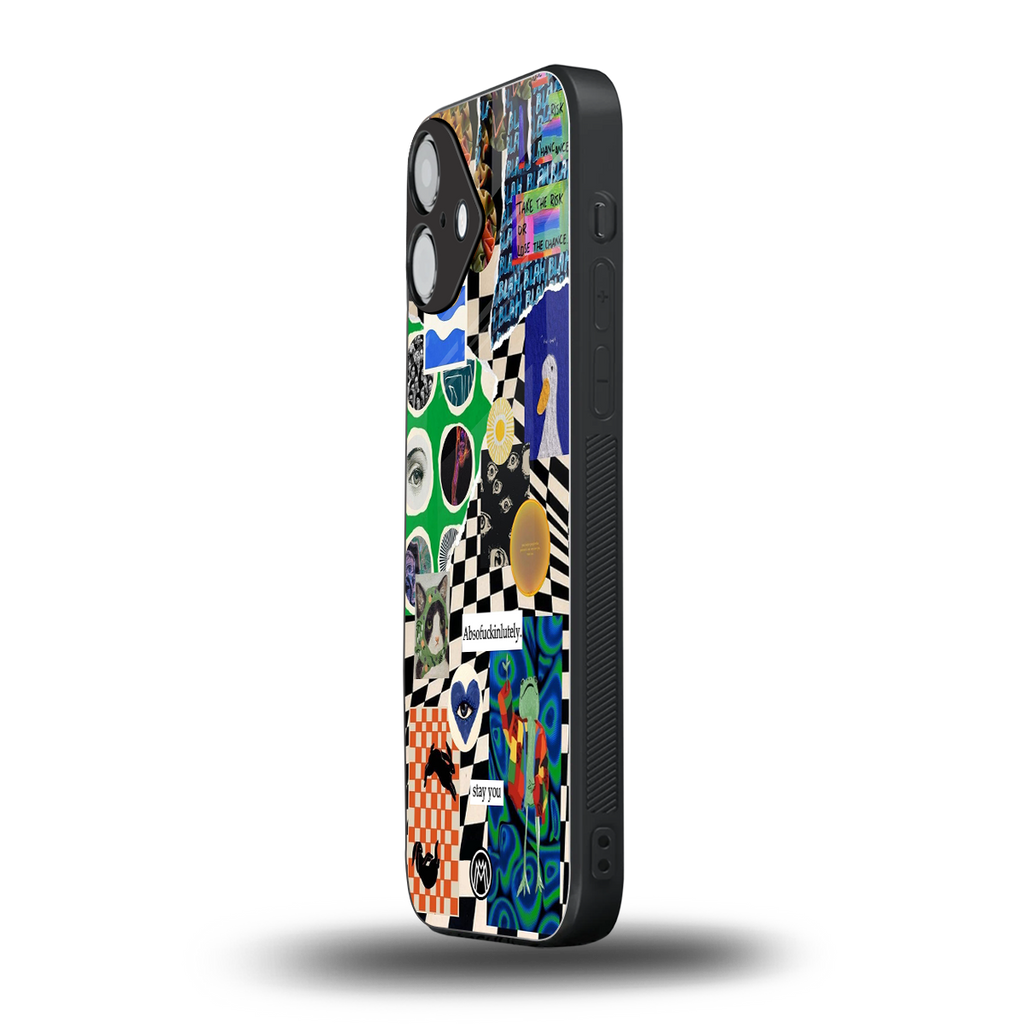 courage back phone cover | glass case for iphone 16 plus