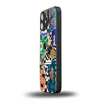 courage back phone cover | glass case for iphone 16 plus