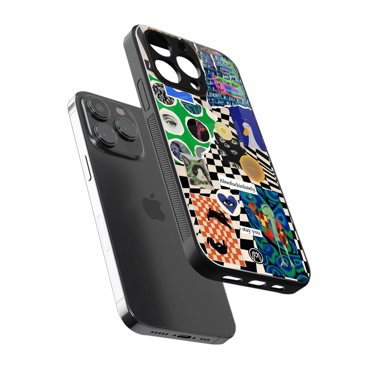 courage back phone cover | glass case for iphone 16 pro