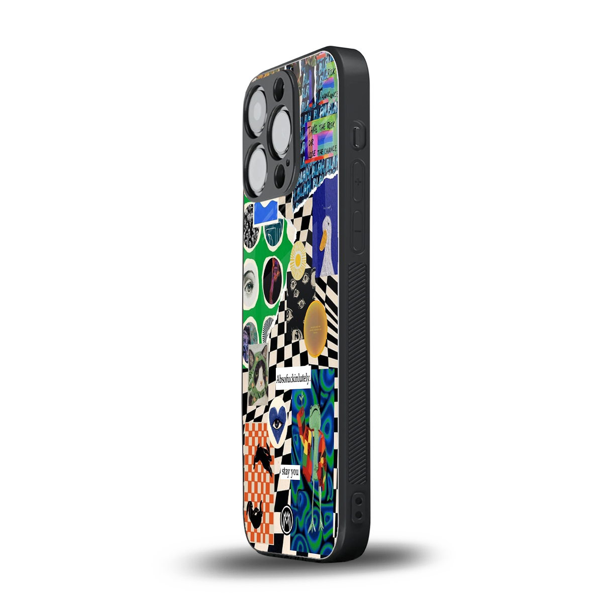 courage back phone cover | glass case for iphone 16 pro