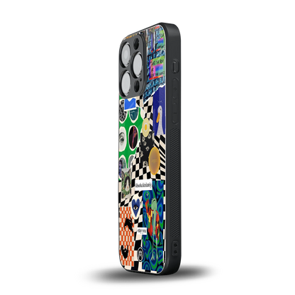 courage back phone cover | glass case for iphone 16 pro