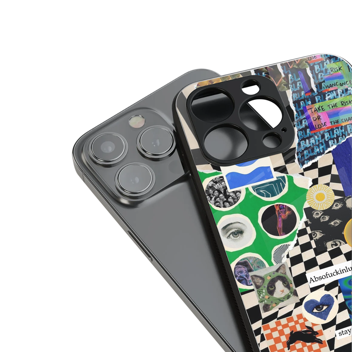 courage back phone cover | glass case for iphone 16