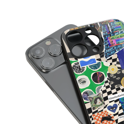 courage back phone cover | glass case for iphone 16 pro