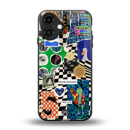 courage back phone cover | glass case for iphone 16